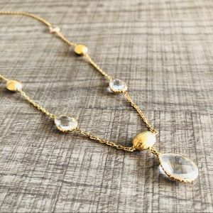 Reserved-Pear & Nugget Necklace